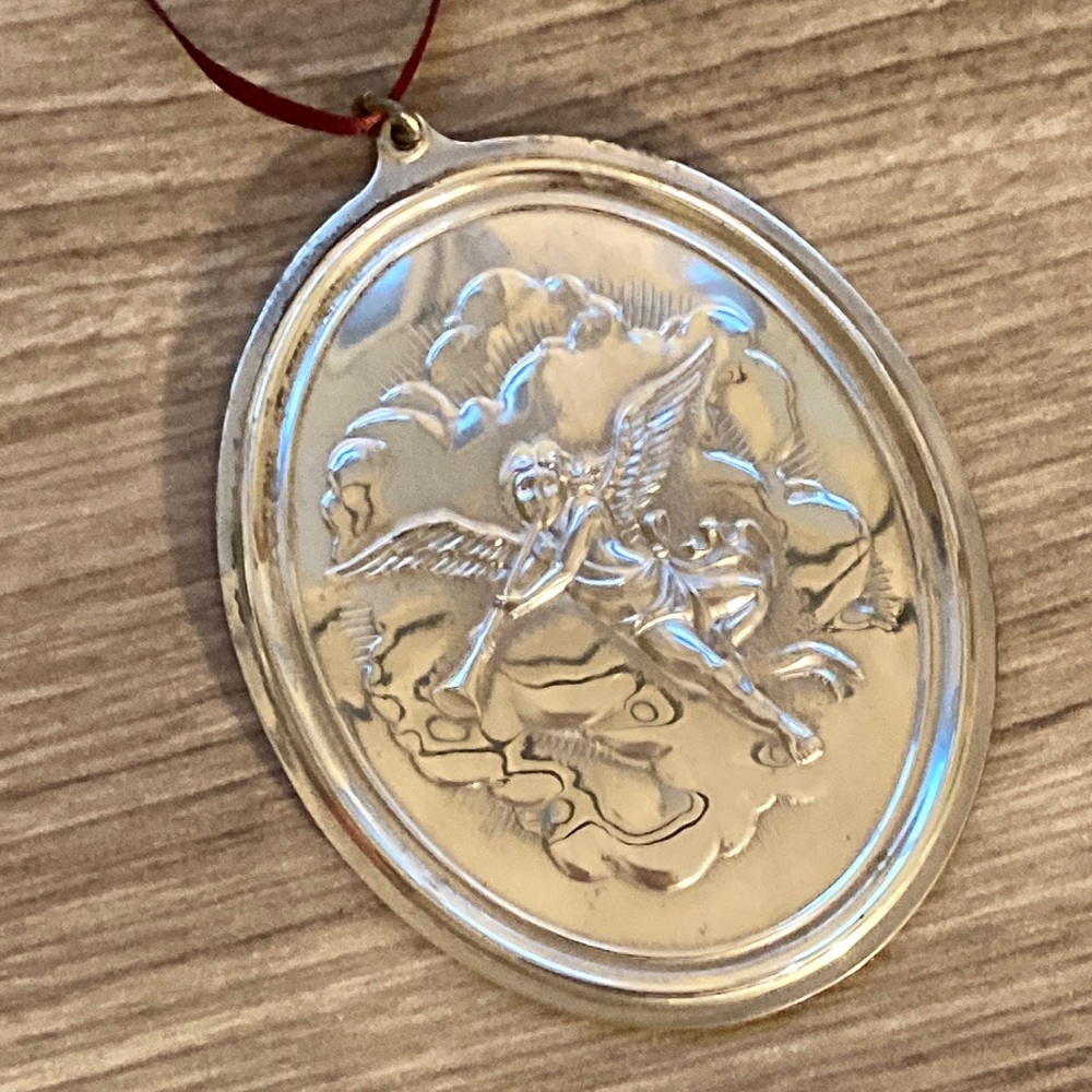 Oneida heirloom sterling angel ornament vintage